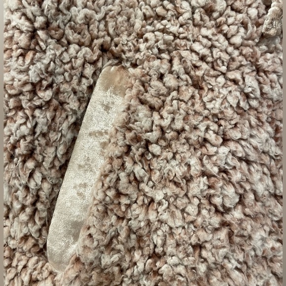 Hem & thread pink blush gold hooded vest size Small - Picture 2 of 8